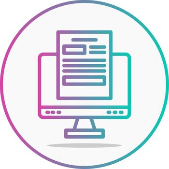 Application Line Gradient Software App vector