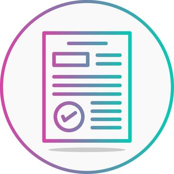 completar línea degradado tarea terminado vector