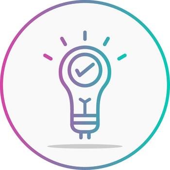 solución línea degradado responder concepto vector