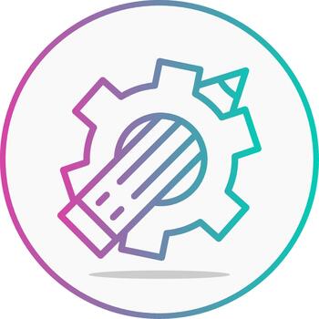 creativo proceso línea degradado diseño flujo de trabajo vector