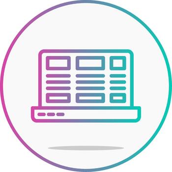 web diseño línea degradado sitio web interfaz vector