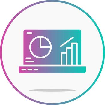 Data Visualization Glyph Gradient Information Chart vector