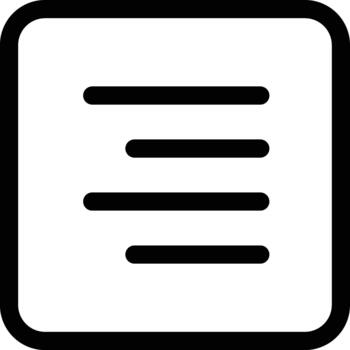 icon text alignment document formatting content vector