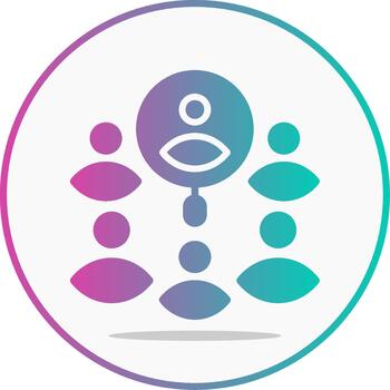 dirigir Generacion glifo degradado vector