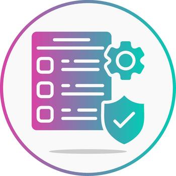 política glifo degradado diseño vector