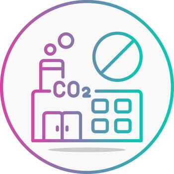 Zero Emission Linear Gradient vector