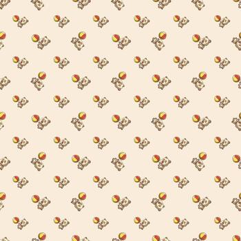 Doodle repeatable Pattern Panda vector