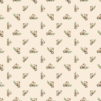 repeatable Pattern Panda Seamless vector