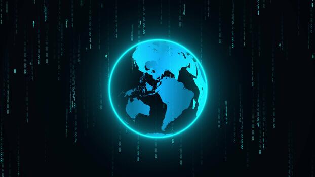 Binary Code, Hacker concept ,Programming Coding, Abstract Technology Background video