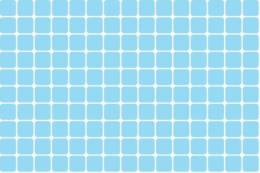 Light Blue Rounded Square Grid Pattern Background vector