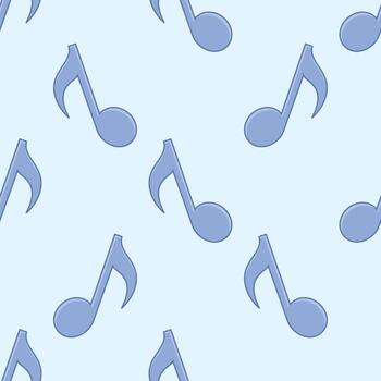 Musical Notes Seamless Pattern vector