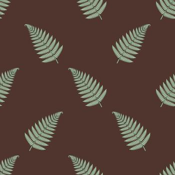 Fern Leaf Seamless Pattern vector