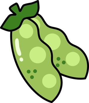 green string pea vector
