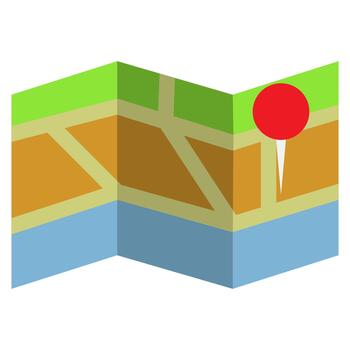 Map Pin On Navigation Map vector