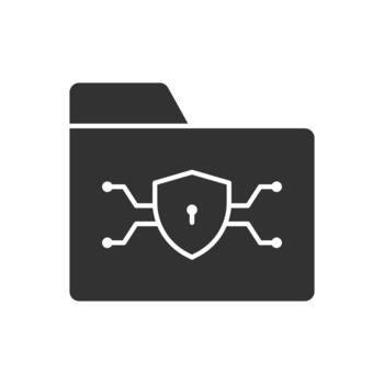 Folder Security Icon vector