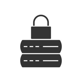 Server Lock Icon vector