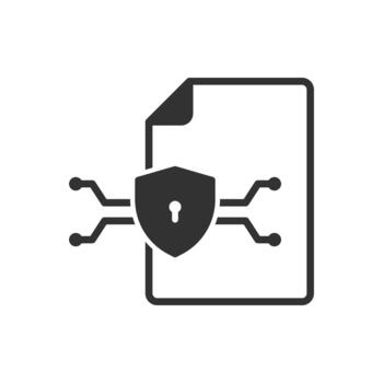 Document Security Icon vector