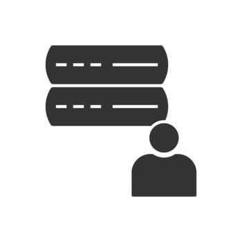 Server User Icon vector