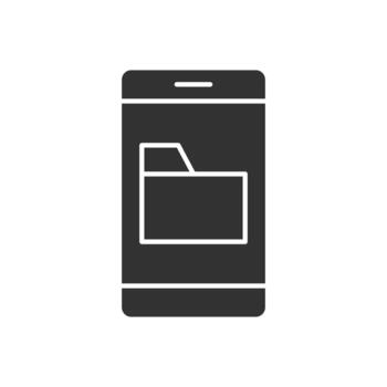 Mobile Folder Icon vector