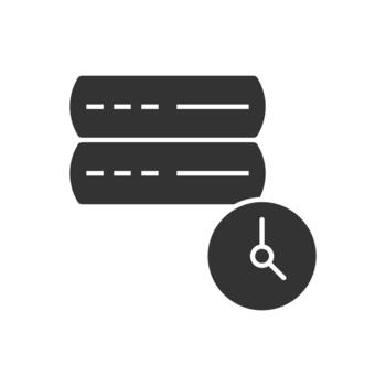 Server Time Icon vector