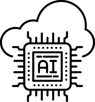 Simple Visual Asset for Professional Creative Projects Featuring Cloud Computing vector