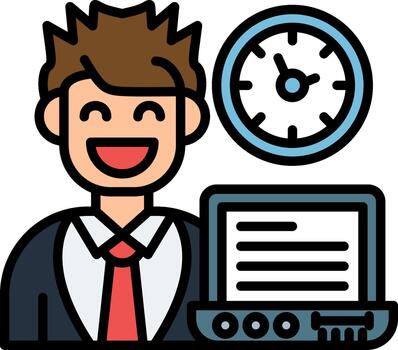 trabajando eficientemente mediante organizado tarea planificación métodos vector