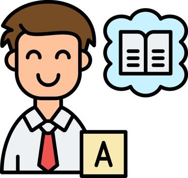 Study Student Graphic Element for User Interfaces vector