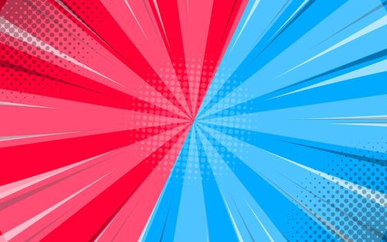 Flat versus comic style vector