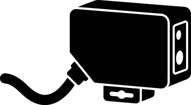 programable lógica controlador icono plano estilo vector