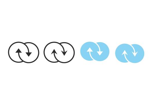 Internet Data Transfer Refresh Sync Process Cycle Icon vector