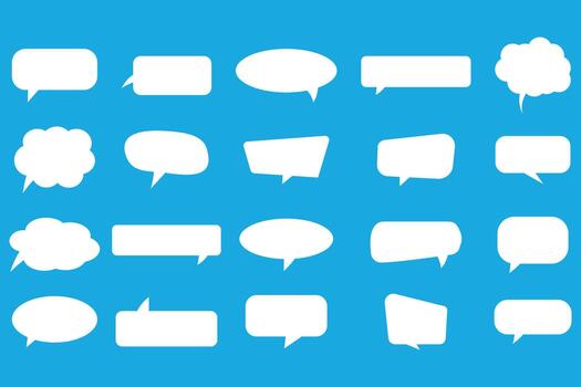 Speech bubbles set. vector