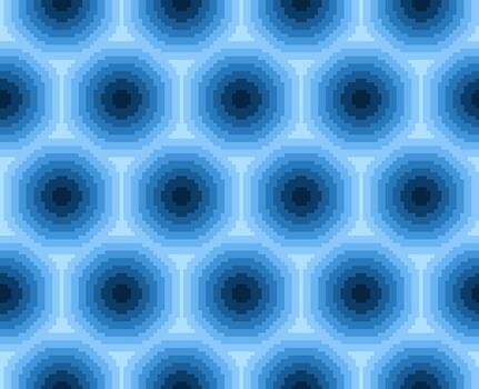 Pixel Gradient Circle Seamless Pattern vector