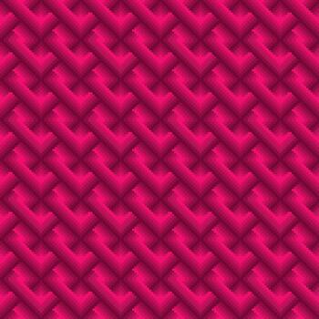 Pixel Gradient Interlocking Weave Seamless Pattern vector
