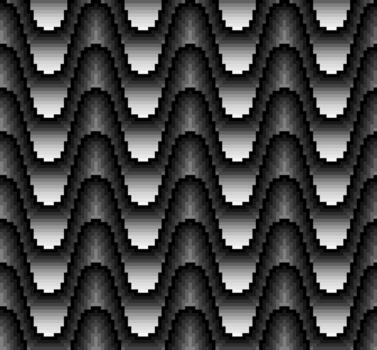 Pixel Gradient Wave Seamless Pattern vector