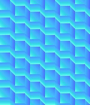 Pixel Gradient Diagonal Stepped Zigzag Seamless Pattern vector