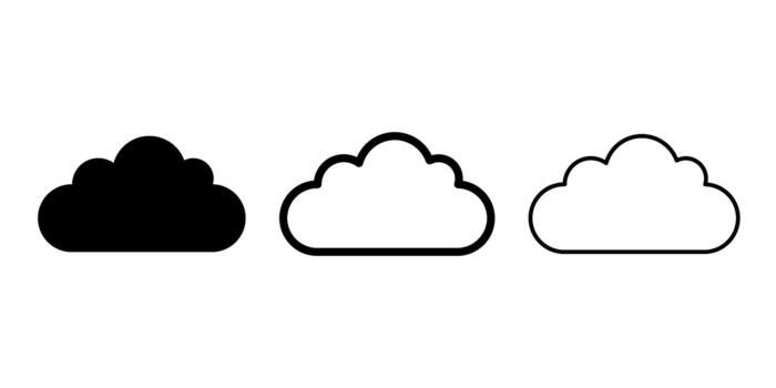 Cloud simple design vector