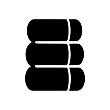 Database server storage stack icon symbol representing data management vector