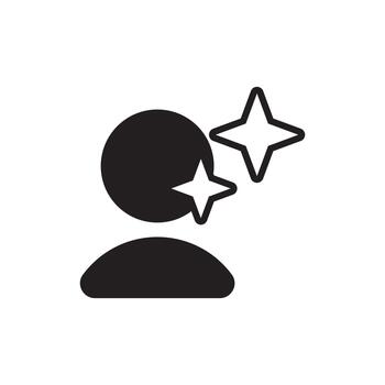 Premium User Account Interface Solid Icon vector