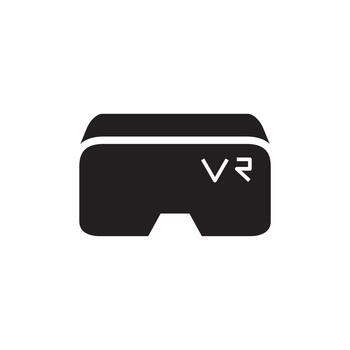 Solid Virtual Reality Headset Device Gaming Concept vector