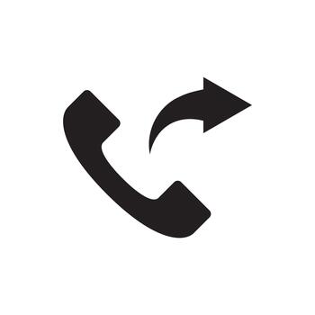 Forward Call Right Arrow Solid Icon App vector