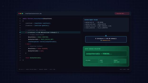 Software Code Execution and Data Processing Animation video