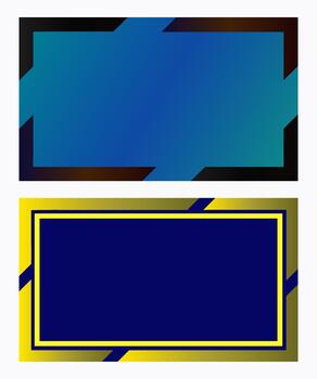 Abstract rectangular frame design vector