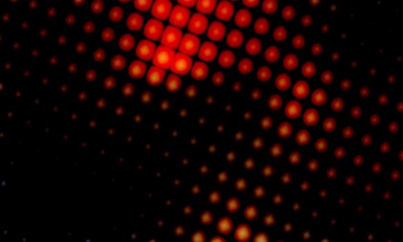 Red Glowing Dot Grid Pattern vector