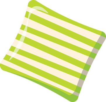 verde a rayas rectangular envuelto caramelo vector