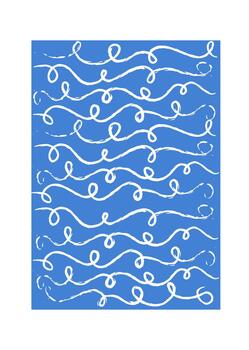 Escribiendo olas sin costura modelo vector