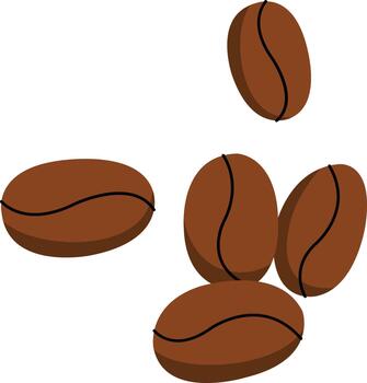 café frijoles elemento vector