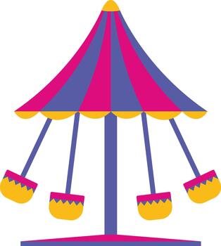 circo carrusel elemento. vector