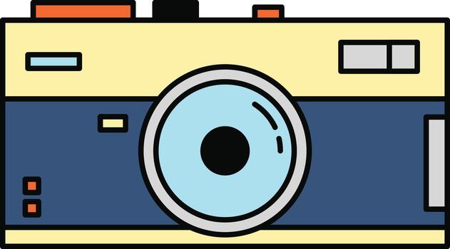 Retro Camera Element vector