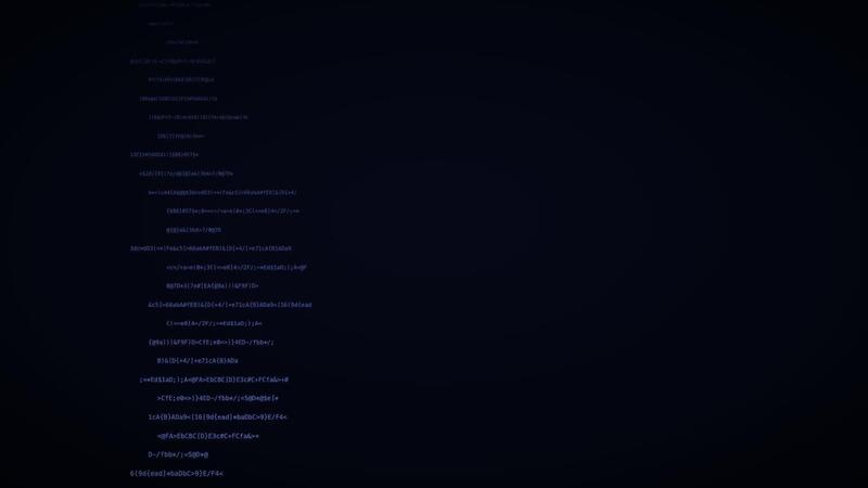 Indigo code perspective code blocks hacker code background digital data ...