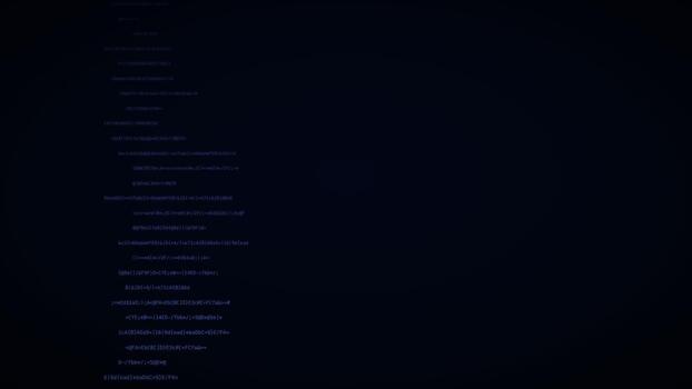 Navy glow perspective code blocks hacker code background digital data stream motion loop video
